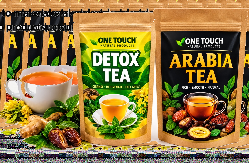 Detox Tea and Arabia Tea products made and branded by One Voice trainees